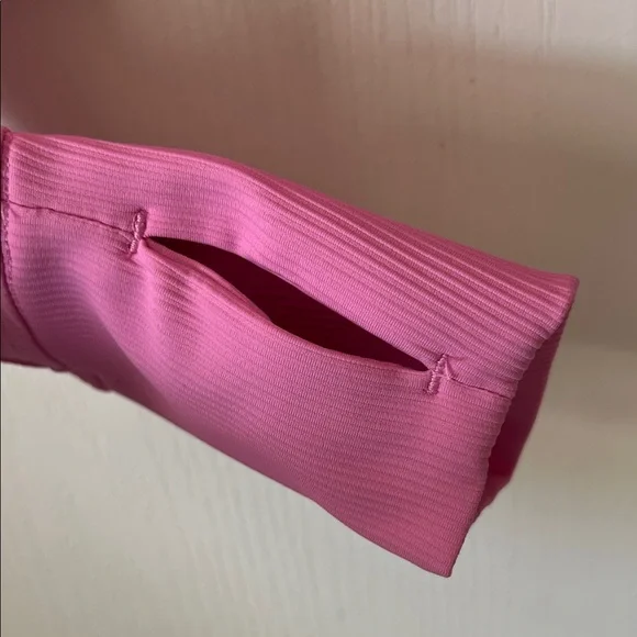 90 Degree By Reflex Pink Half-Zip Crop Top Women’s Medium - Picture 5 of 8